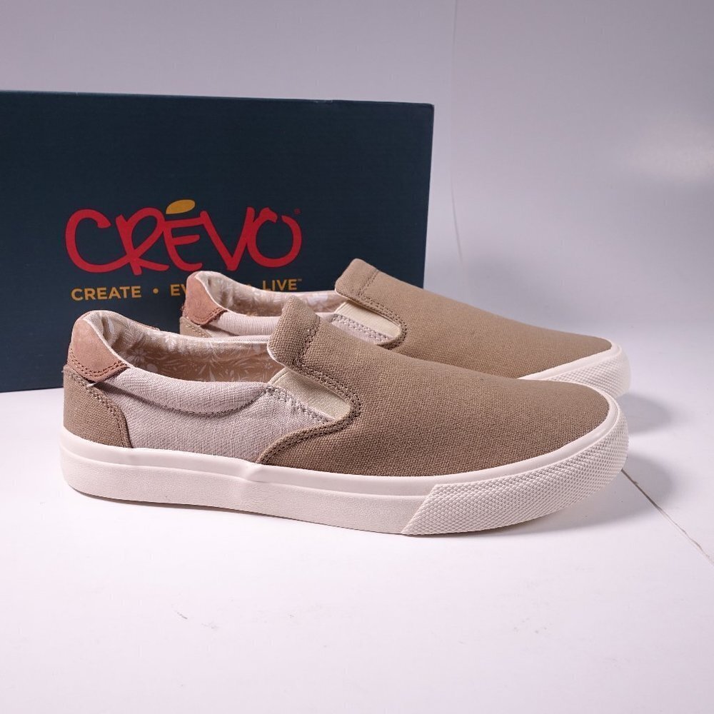 Crevo Baldwin Slip-On Shoes CV1376-105 Cream